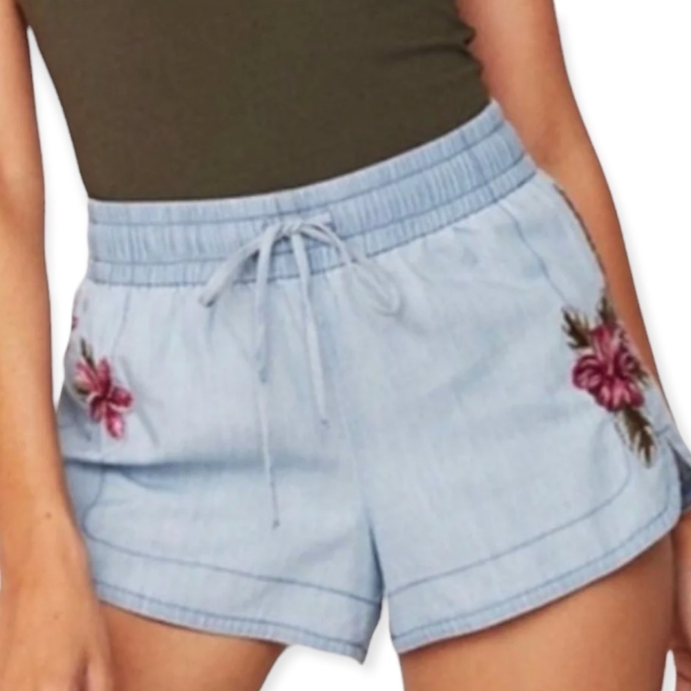 Express High Rise Chambray‎ Shorts​​​​